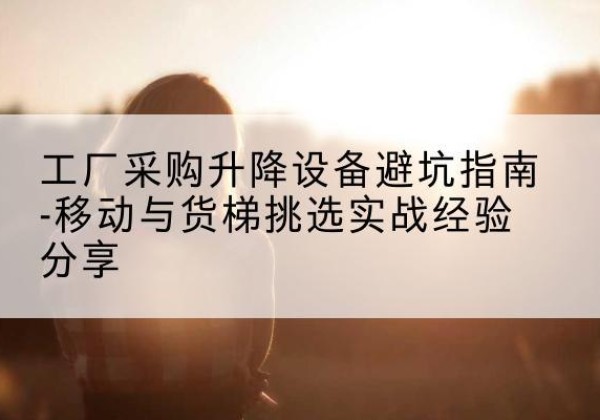 桐城移动式升降机怎么选-工厂采购升降设备避坑指南-移动与货梯挑选实战经验分享