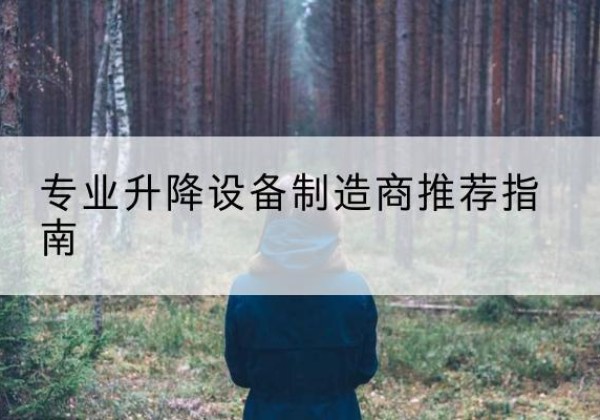 桐城电动剪叉升降平台厂家-专业升降设备制造商推荐指南